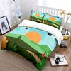 Hot Air Balloon Landscape Decor Soft Comfortable Duvet Cover Bedding Set Included 1*Duvet Cover & 2*Pillowcases, Gift