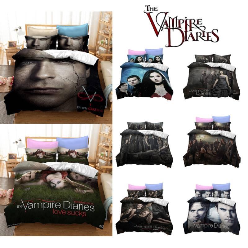 Vampire Diary 3d Printed Bedding Set Soft And Durable Polyester Fiber Material