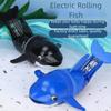 Rolling Motion Electric Dolphin Toy Cartoon Design Water Playing Toy Bath Toy  Kids Birthday