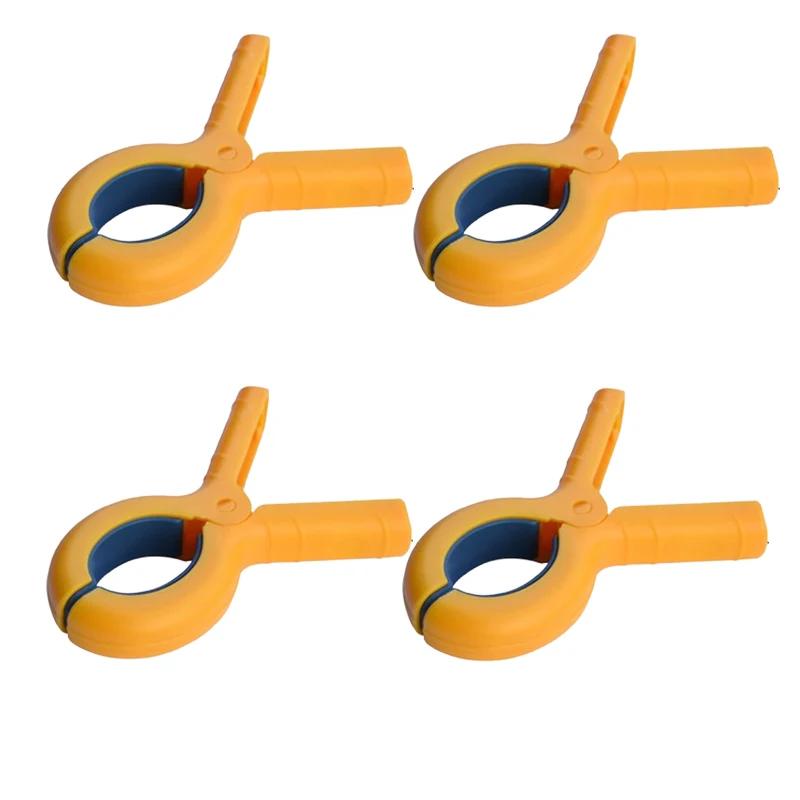 2/4pcs Heavy Duty Plastic Beach Towel Clips Anti-Skid Gasket Towel Holder for Beach Chairs Cruise Clothes Pool Clothes Pins
