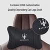 Maserati Car Headrest Neck Pillow & Lumbar Cushion for Ghibli, Quattroporte, Levante