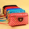 Women's Wallet Canvas Four Zippers Handbags Large Capacity Solid Female Clutch Phone Bag Portable Women Purses Card Holder