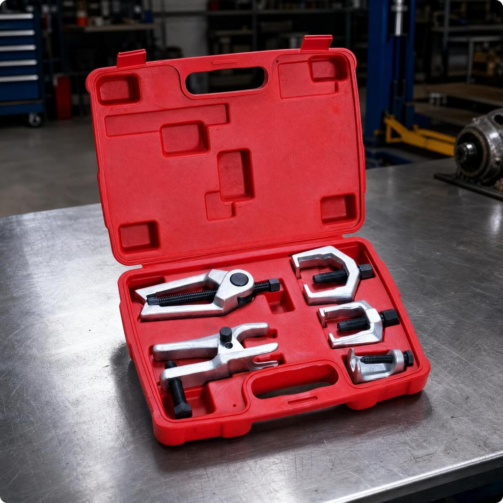 5 Pieces Bearing Puller with Carrying Case Rust-Resistant for Garages, Mechanics