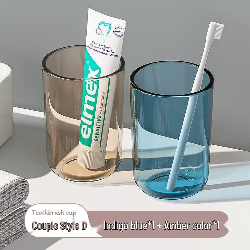 LIEI Light Luxury Wall-Mounted Toothbrush & Mouthwash Cup Set