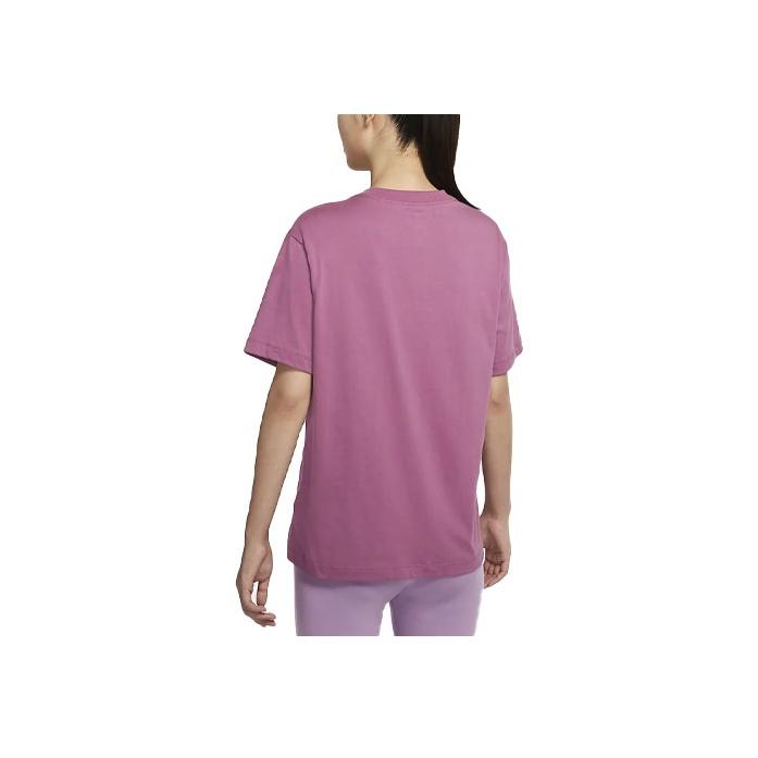 Nike Sportswear Essentials Logo Print Crew Neck Short Sleeve T-Shirt Women Tops Pink DN5698-507