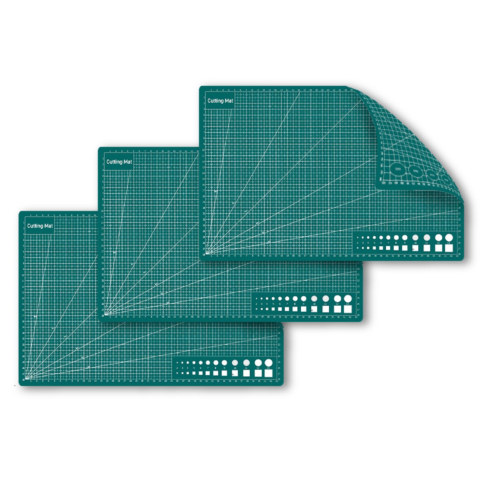 

Cutter mat Thickness 3mm Cutting mat Cutter board Work mat [3 sheets] (A3 [3 sheets]) зелений