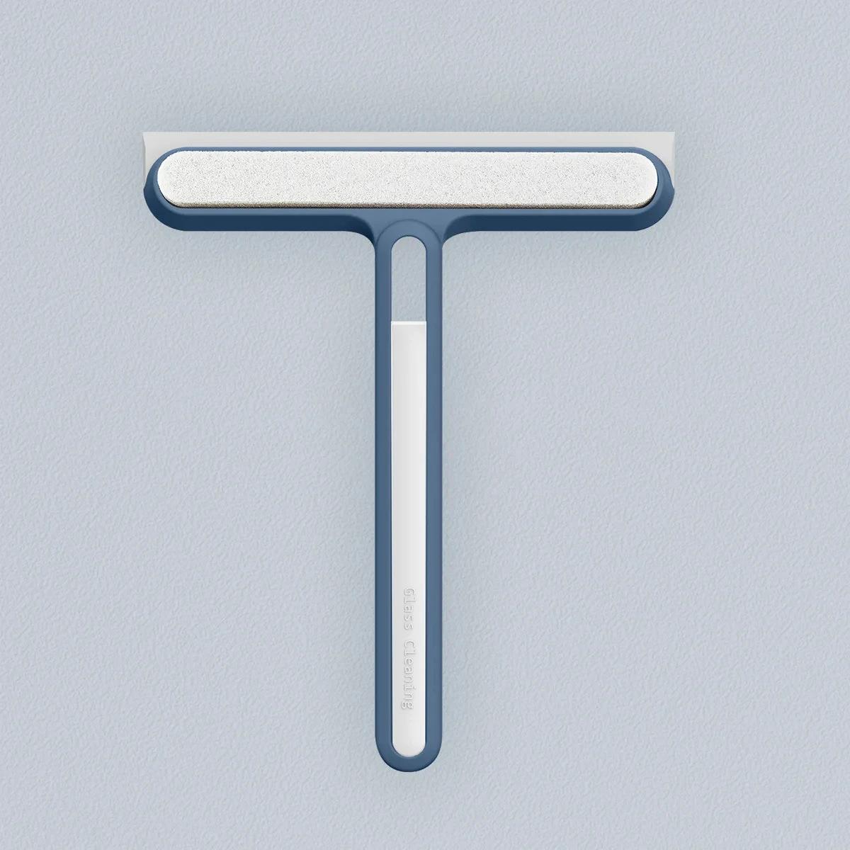 

Универсальный силиконовый скребок для мытья стекол – первоклассный скребок для лобовых стекол автомобилей, окон, ванной комнаты и кухни 22cm синий