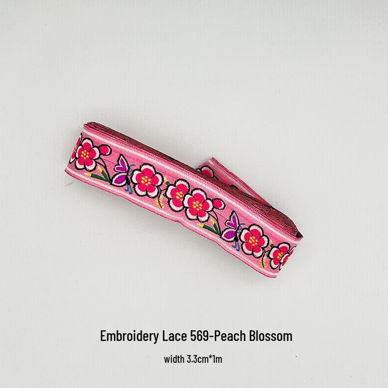 Zhuang Brocade Bamboo Fan Material Kit - Intangible Cultural Heritage Round Fan for Kindergarten