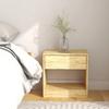 Day and Night - Day and Night Solid Pine Wood Bedside Table 40x31x40 Cm