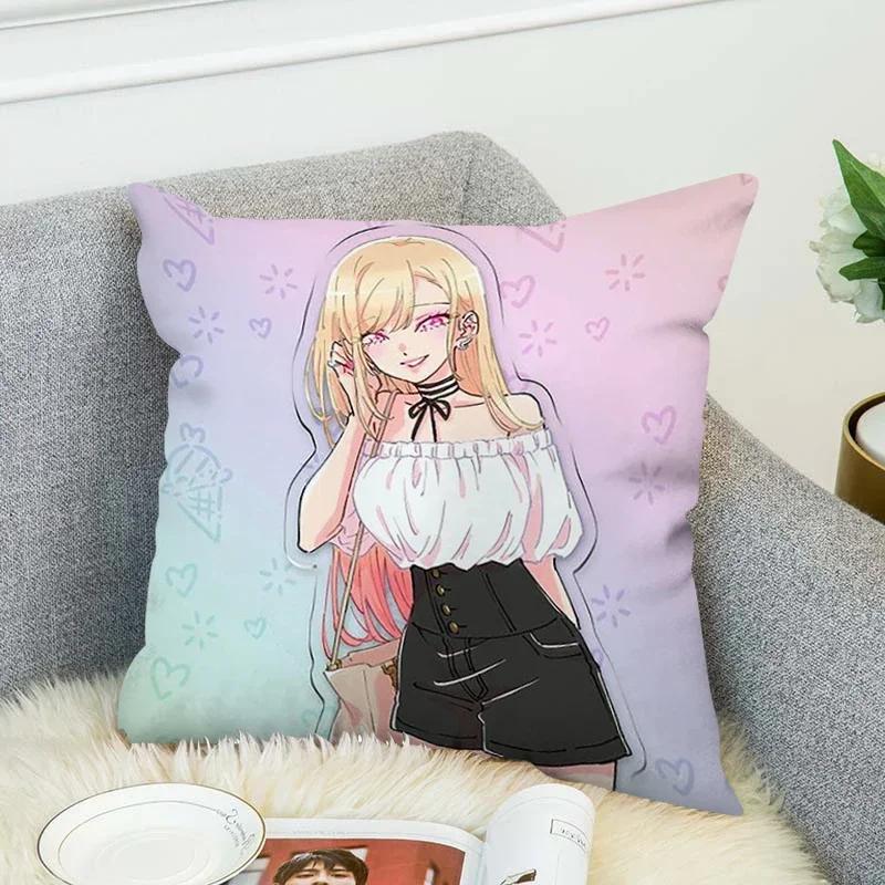 

Наволочки 40*40 Декор Марин Китагава Наволочки Декоративные Чехлы для подушек Наволочка 45*45 Чехол для подушек для комнаты 16x16Inch