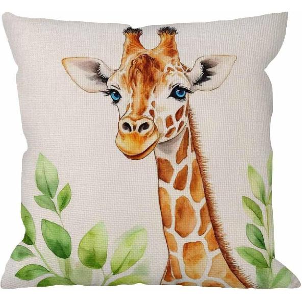 HGOD DESIGNS Bee Pillow Cover,Decorative Pillow Bees Watercolour Drawing Pillow Cases Cotton Linen Outdoor Indoor Square Cushion Covers for Home Sofa