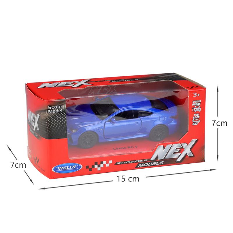 1/38 Lexus RC F Sport Coupe Žaislinis Automobilio Modelis WELLY 1/36 Metalinis Lietas Transporto priemonės Miniatiūra Traukiamas Atgal Kolekcija Dovana Berniukui Vaikams