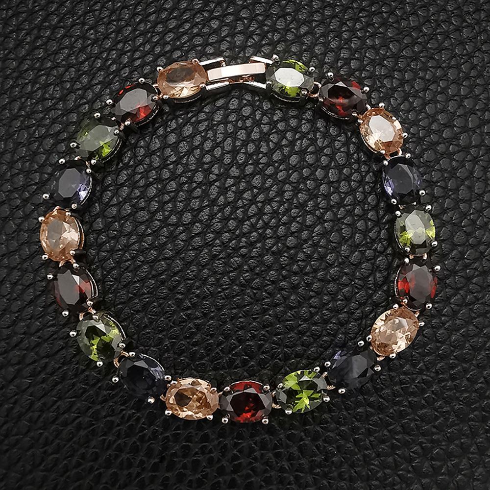 Popular Rose Gold Irregular Design Women's Luxury Bracelet - Colorful European & American Style