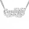 Lemegeton Custom Name Necklace Corrosion Textured Pattern Pendant Women Men Stainless steel Jewelry Personalized Party Gifts