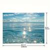 2D Shimmering Ocean Tapestry, Clear Water Sunlight Wall Backdrop