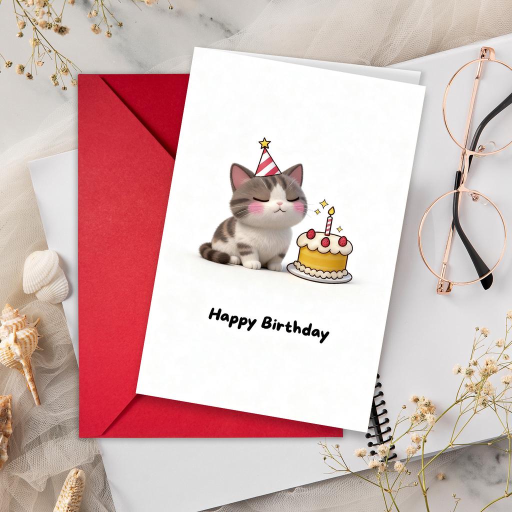 10 Cartoon Birthday Card Envelopes Set With A Variety Of Creative Birthday Greeting Cards