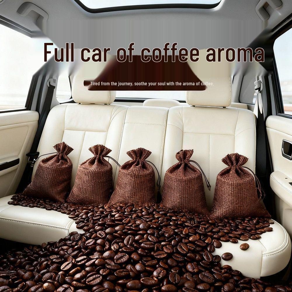Long-Lasting Coffee Bean Scent Pouch for Car, Home, and Wardrobe