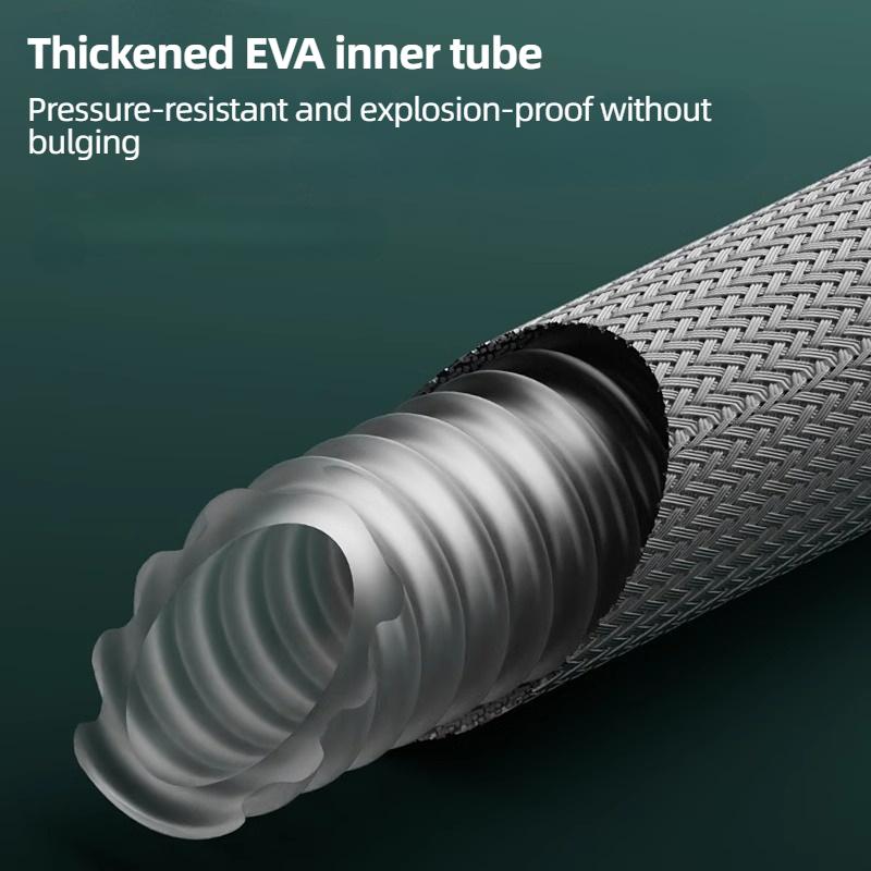 PVC-Handbrauseschlauch, flexibler Edelstahl-Sanitärschlauch, Duschkopfrohr, 1,5 m, Bad-Zubehör