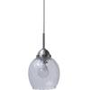 Iris Ohyama LED Pendant Light with LED Bulb Set, Pilkku Glass, PL5L-E17PI