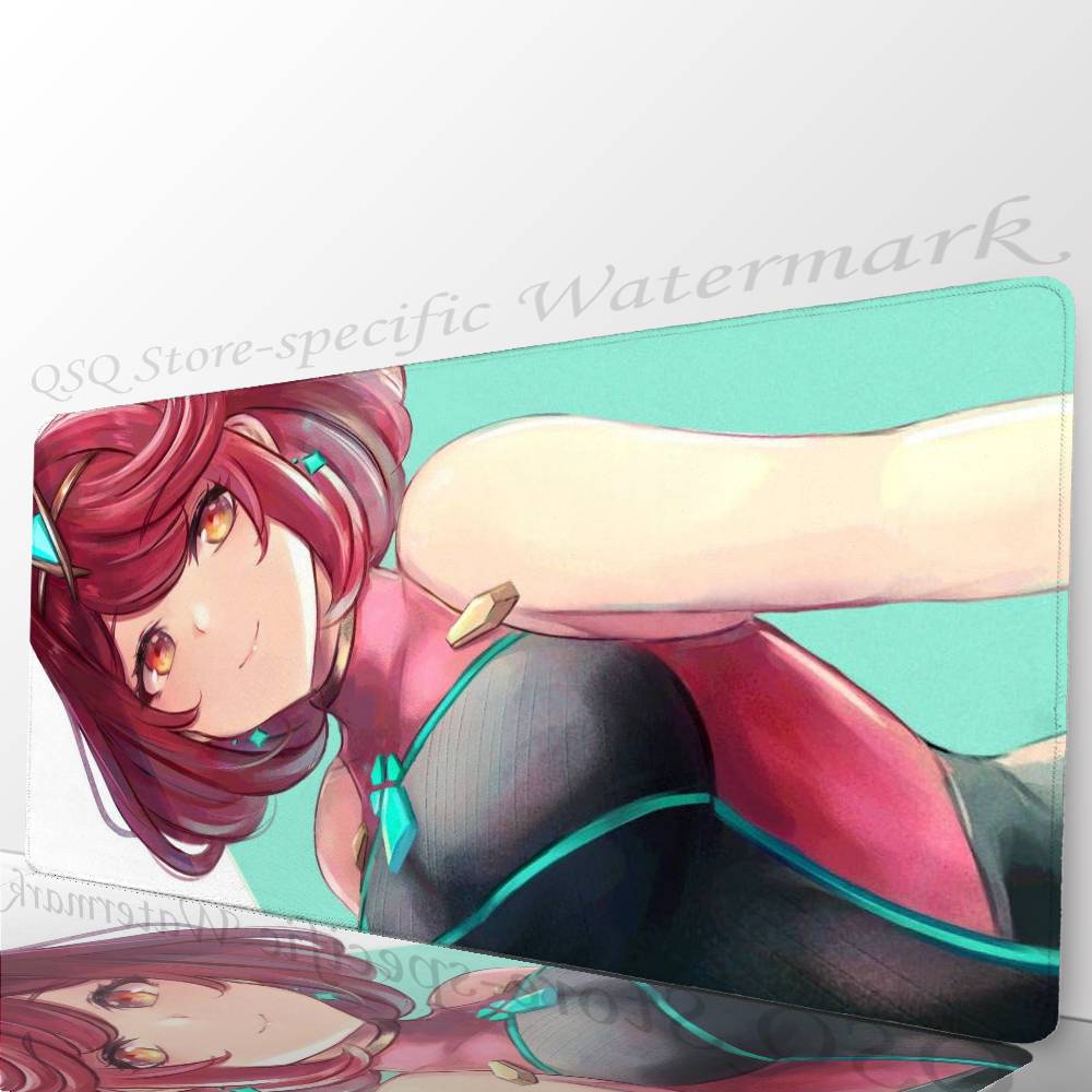 Pyra Animated Game X-Xenoblade Chronicles X Mousepad Mouse Mat Desk Mat With Pad Gaming Accessories Prime Gaming XXL Keyboard