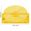 Zeichenhelfer Kunststoff Architektonisches Design Schablone Harz Gelb Geometrisches Lineal Zeichenschablone Geometrie Zeichnen
