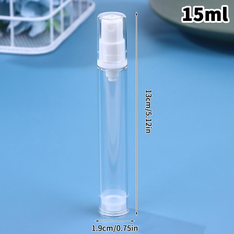 5/10/15ml Tragbare Vakuum-Pressflasche – Nachfüllbarer Mini-Sprühzerstäuber für Flüssigkeiten, Lotion, Make-up, Kosmetika und Parfüm
