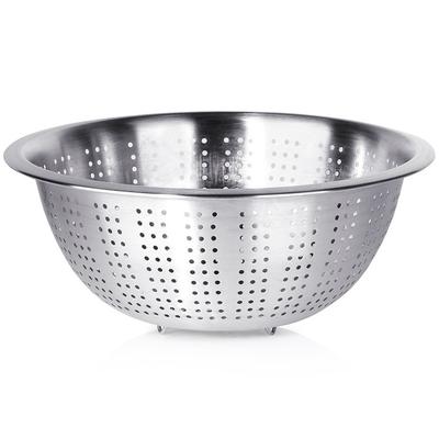 Kitchen Strainer Steel Colander Strainer for Straining Vegetables and Fruits 28 Cm