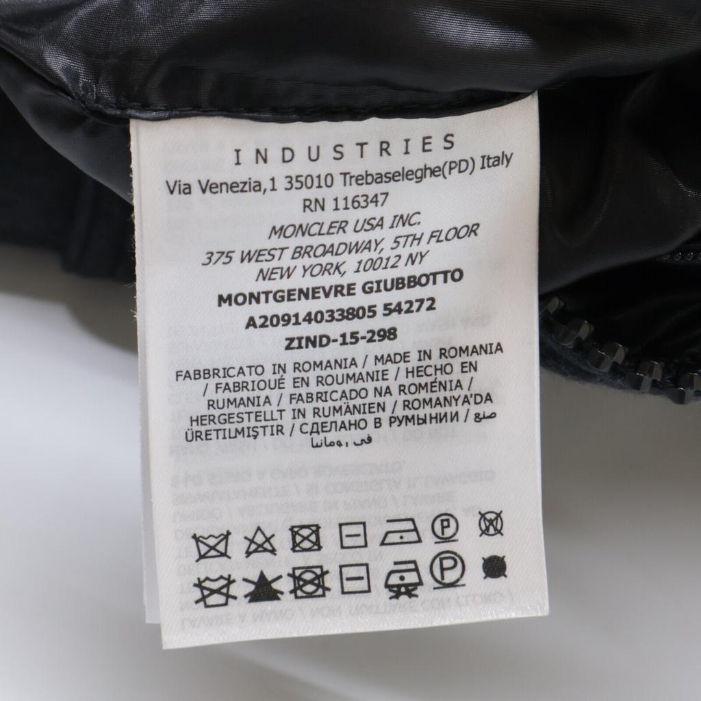 Moncler Excellent Condition MONTGENEVRE Wool Down Jacket Jacket 1 charcoalUsed