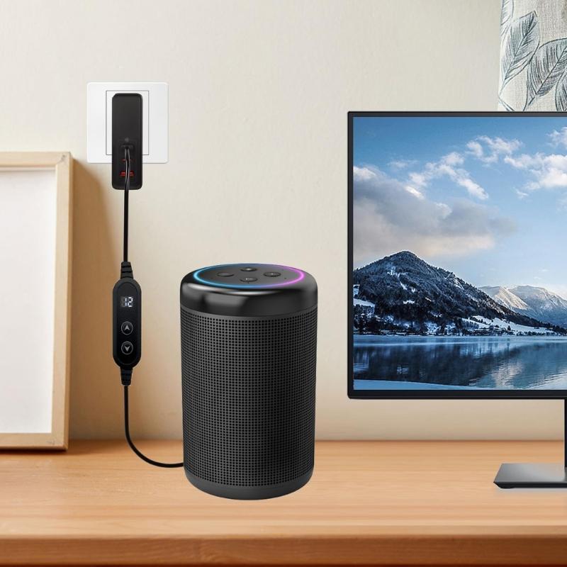 Type C to DC5525 5.5X2.5MM Power Cable PD100W 28 Interchangeable Tips PD5V-20V Optional for Various Electronic Devices