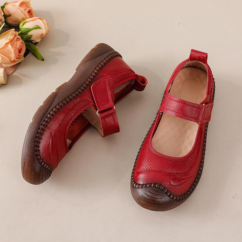 

Новые летние балетки для женщин, роскошные балетки из натуральной кожи, мокасины высшего качества для мамы, женские мэри джейн, красные свадебные балетки 35 красный