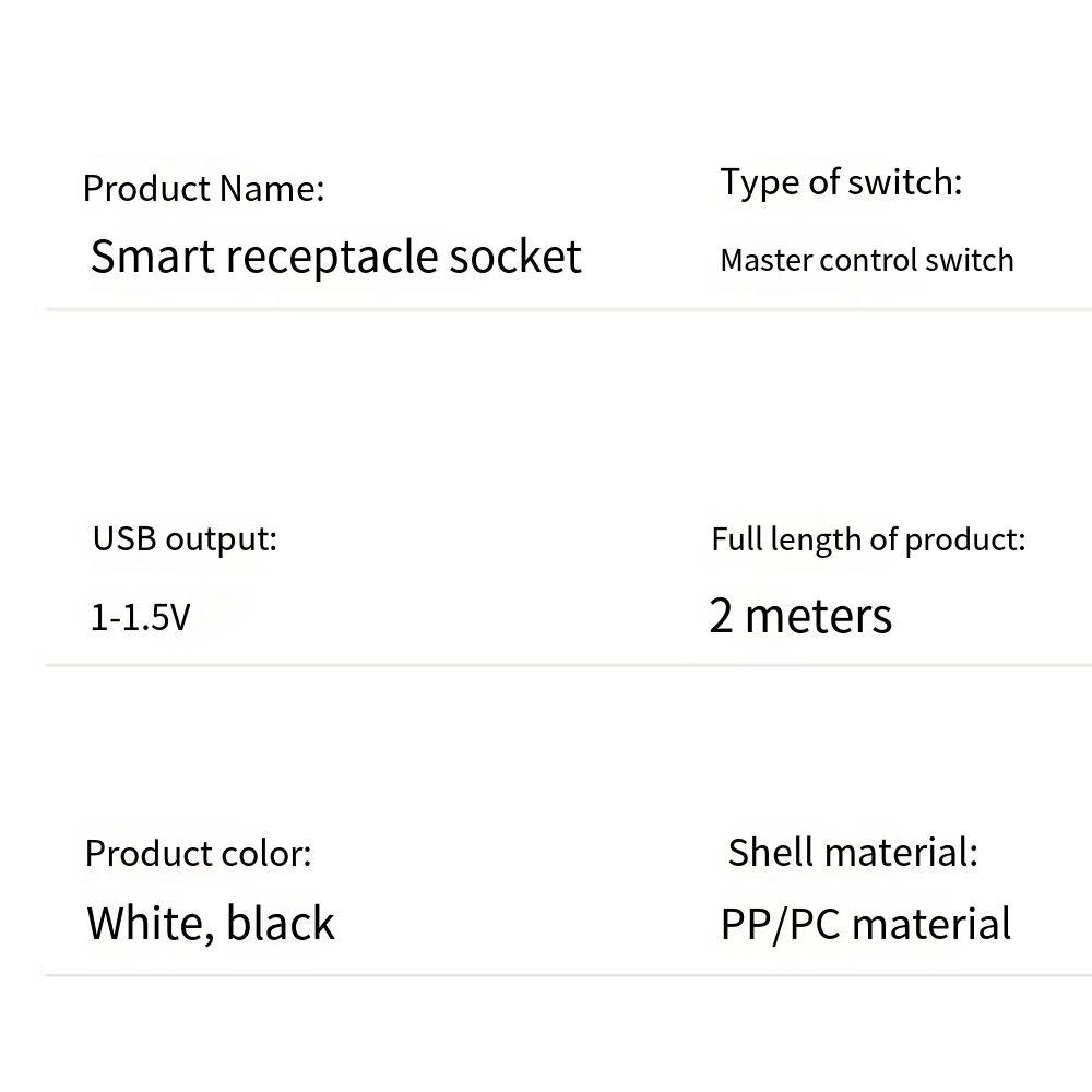 Flexibility Multi Outlet Power Strip Socket Circular Extension Cord Socket  Office