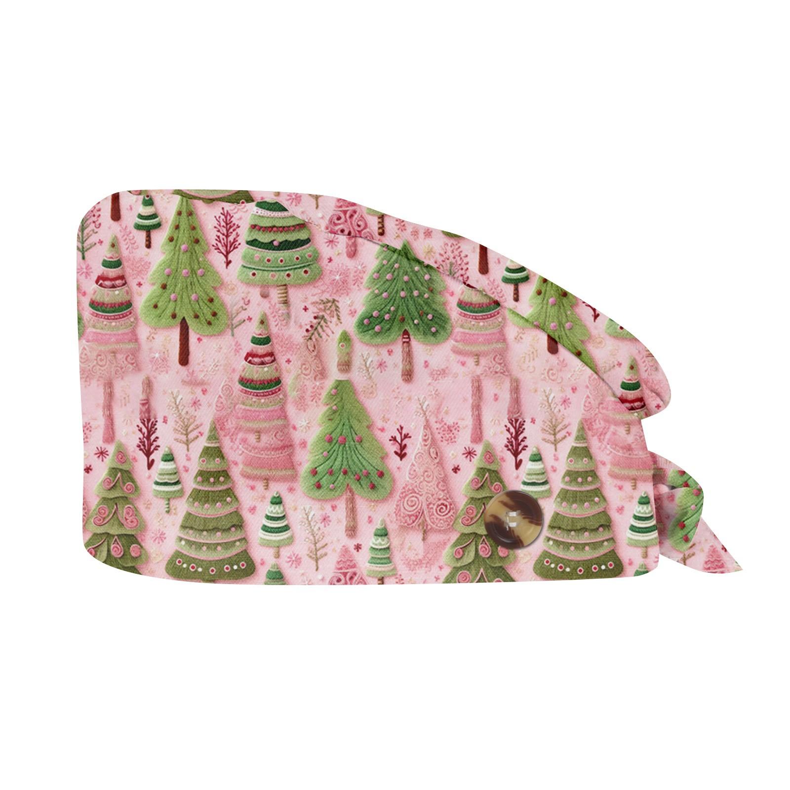 

Модная рождественская рабочая шапка с принтом Повседневная стираемая шапка-мешок Кепка One Size