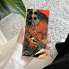 Samurai Hannya Mask Ghost Tattoo Phone Case S25Ultra For Samsung Galaxy S25 S24 S23 S21 Ultra S20 FE S22 Plus A55 5G Clear Cover
