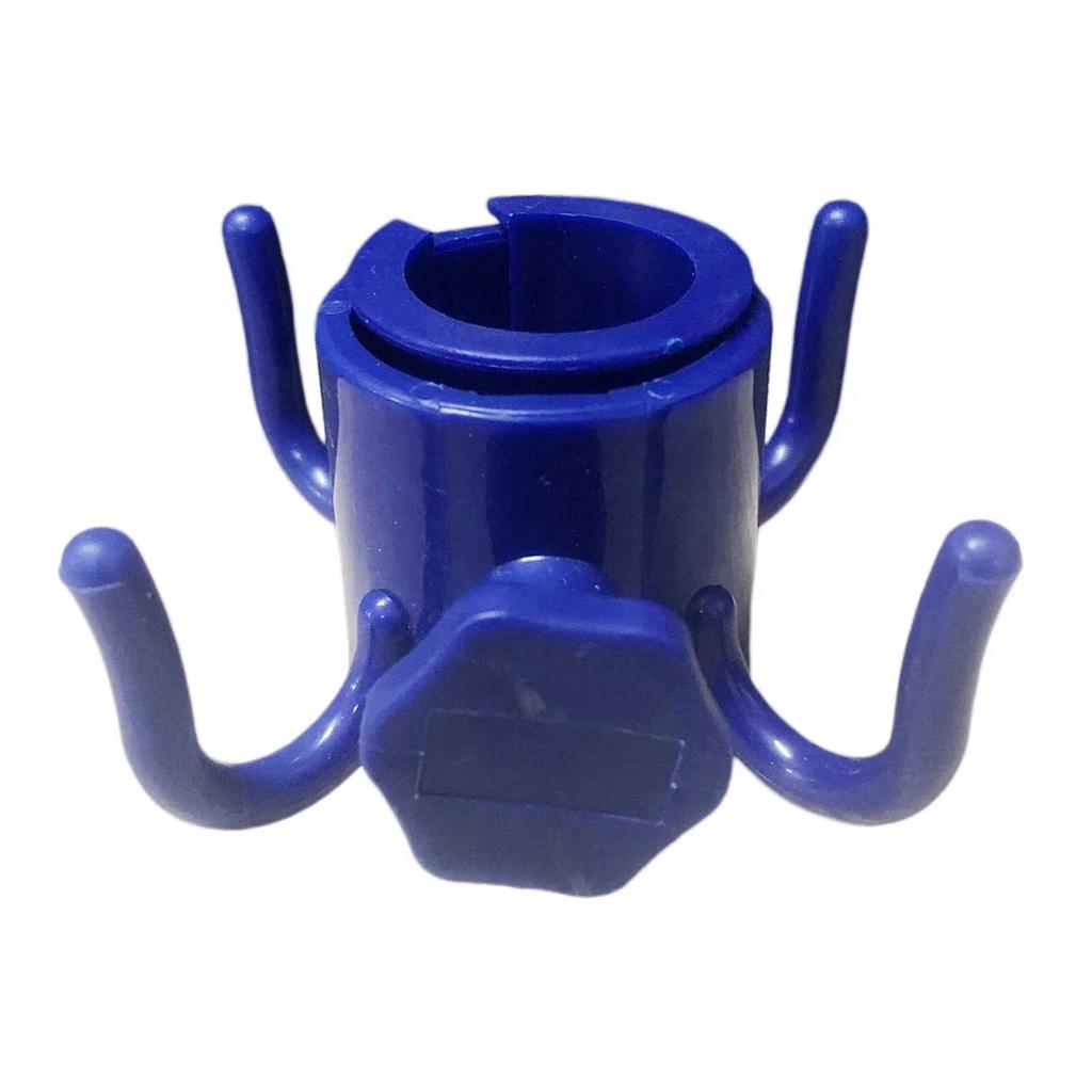 Robuster Haken zum Aufhängen von Strandschirmen, 4 Zinken, Schraubverschluss, ABS, Handtücher, Kamerataschen, Kleiderbügel, Camping-Halter, Reise-Clip