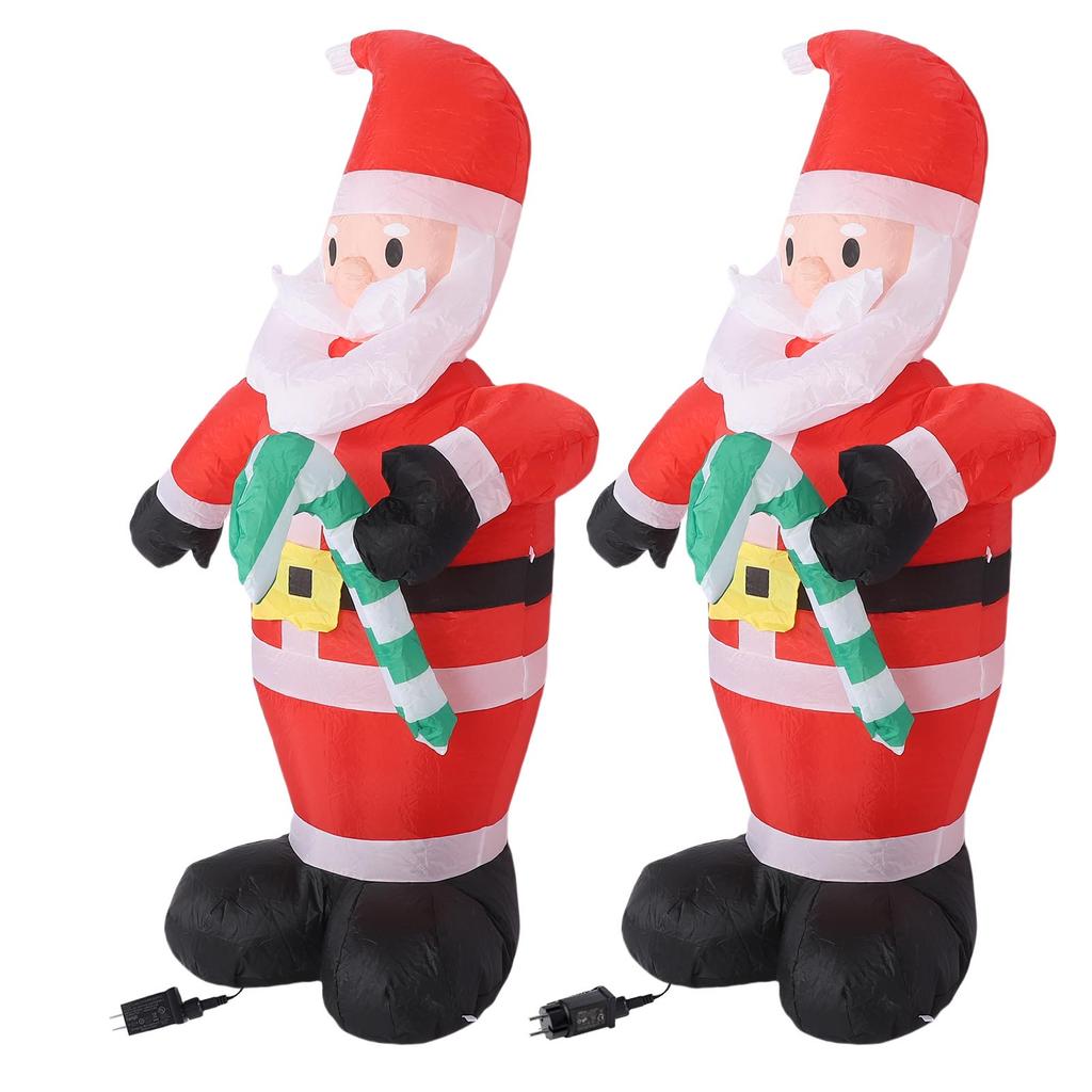 1.2M Inflatable Xmas Santa Claus With LED Lighted Merry Christmas Outdoor Xmas parties Garden Yard Decoration Water Proof
