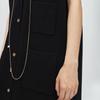 Less 2025 Spring V-Neck Loose Sleeveless Dress