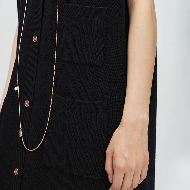 Less 2025 Spring V-Neck Loose Sleeveless Dress