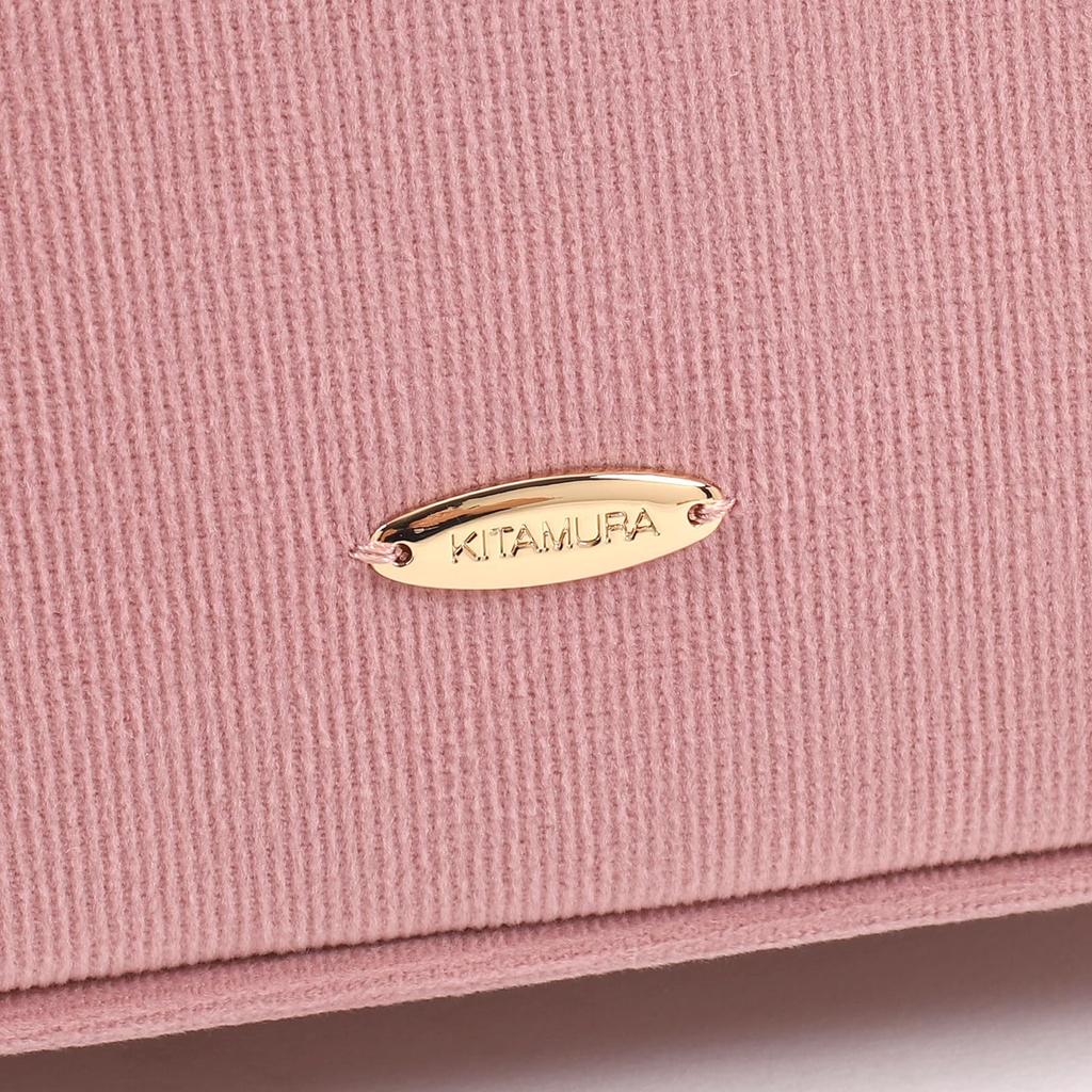 Corduroy Fabric 2way Bag Pink 72721 [Kitamura] Semi-Shoulder D-0498 Women's