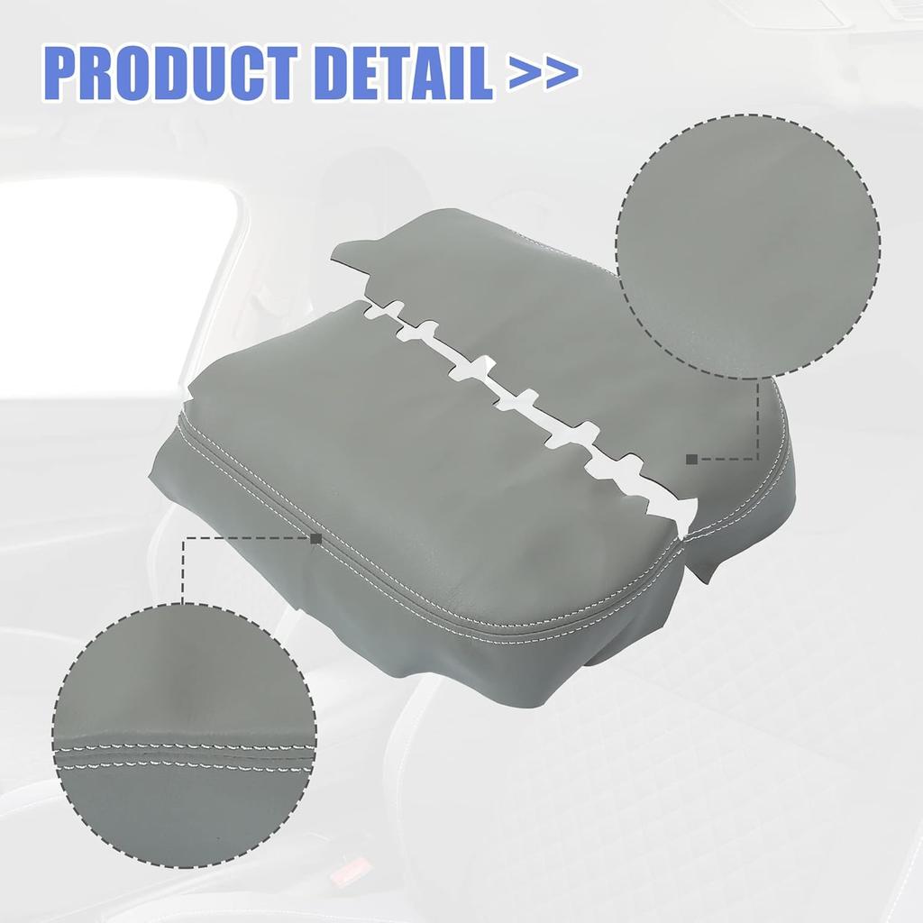 Unifizz 1 Set Center Console Armrest Cover Front Door Cover Armrest Cover Pad Replacement Microfiber Leather for Honda Pilot 2009 2010 2011 2012 2013