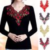 Practical Soft Polyester Yarn Flower Clothes Patch Dress Shirt DIY Embroidery Fabric Lace Neckline for Gifts