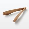 MUJI Acacia Foldable Tongs 22cm - Wooden Kitchen Tongs, Japan