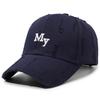 Fashion Washed Hole Letter Hat Embroidered Baseball Cap Men'S And Women'S Spring And Autumn Soft Top Cap