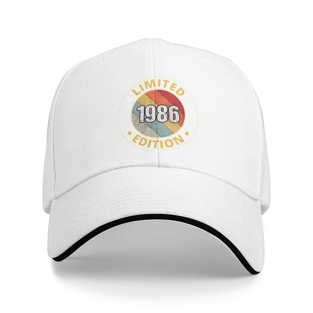 1986 Birthday Limited Edition Sun Baseball Cap  Summer Streetwear Trucker Hat For Men Adult Hiking Fishing Snapback Cap