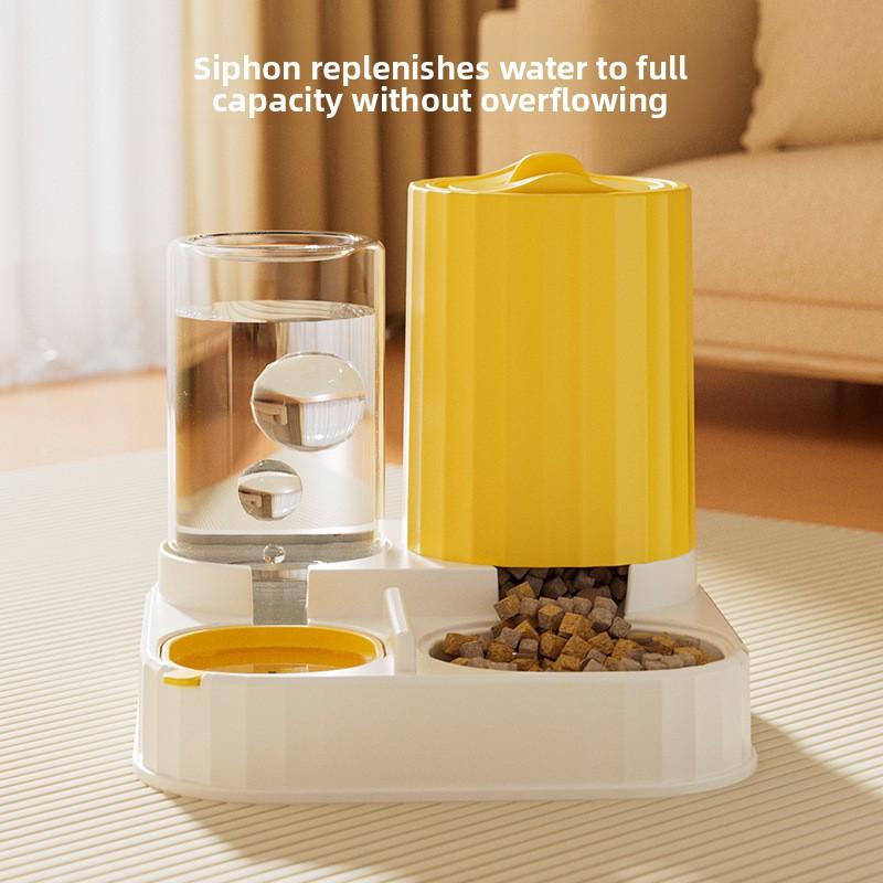 Cat Water Dispenser, Automatic Cat Food Feeder, Integrated Water Feeder, Cat Water Flow Circulation, Pet Water Dispenser
