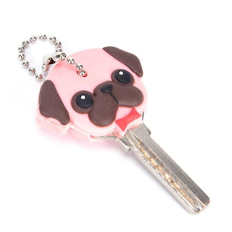 1pc Cartoon Silicone Protective Key Case Cover For Key Control Dust Cover Holder Organizer Home Accessories Supplies
