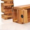 Wood Tumbling Tower Game - Perfect for Party Games, Outdoor Games for Adults and Family, Classic Stacking Block Games,S