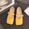 Retro Square Head Baotou Half Slippers Women's 2025 Spring New One-pedal Lazy Casual Flat Bottom Birken Baotou Drag