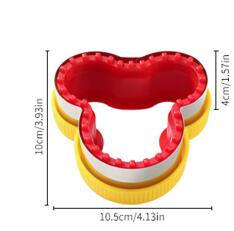 1PCS Geometric Sandwich Cutter and Sealer Set Food-Grade PP Sandwich Cutting Sealing Mould for Children