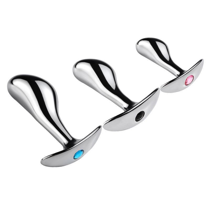 Aluminum Alloy Snake Head G-Spot Metal Butt Plug for Female Masturbation