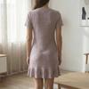 Ribbed V-Neck Women's Cardigan & Sleepdress – Comfortable, Simple, Versatile Homewear